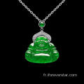 Jade riant Bouddha Pendant chinois classique